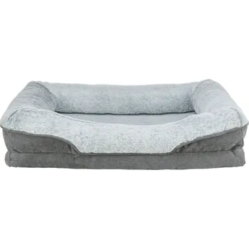 Pelíšek pro psa Vital Bed LINO, ortopedický obdélníkový pelech 110 x 75 cm, šedá/světlešedá