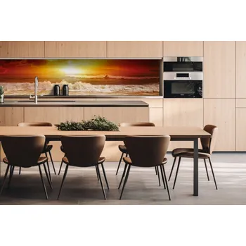 Obklad DIMEX ART Vlny v západu slunce 260 x 60 cm 1 ks hnědá