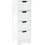 4-šuplíková komoda, bílá, ATENE TYP 7