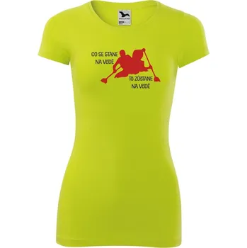 DOBRÝ TRIKO Dámské tričko glance Co se stane na vodě Velikost: XS, Barva: Limetková