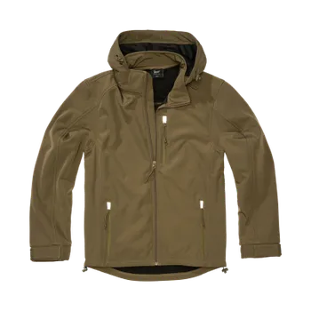 Pánská softshellová bunda Pánská softshellová bunda Hurricane, Brandit, olivová, 6XL