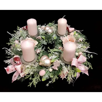 Věnec Kyticky.cz Adventní věnec s mašličkami