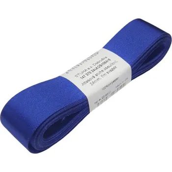 Stuha Stuha 24mm, atlasová oboulící, modrá sytá (svazek:5m)