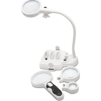 Lupa Všestranná stolní nebo ruční lupa se LED osvětlením Model "FLEXO-M" - KONUS Italy - 03628