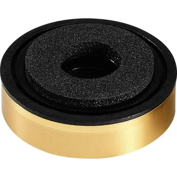 Monacor HF-35G podstavná nožka přístrojová zlatá, černá 1 ks