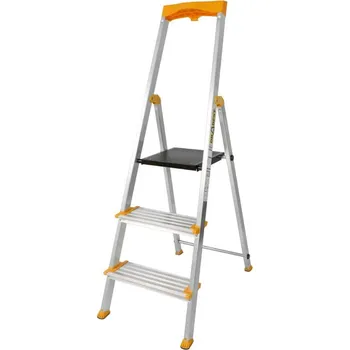 Železářství Profi hliníkové schůdky ALD MAX- 3 stupně, nosnost 150 kg, s držákem