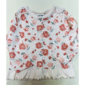 Jacky Rozepínací kabátek s květy Velikosti: 80