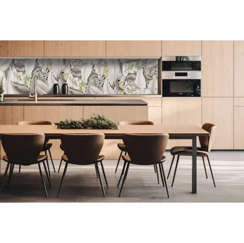 Obklad DIMEX | Dibond za kuchyňskou linku DBW-26060-220 | 260 x 60 cm | Designový květinový vzor + Dibond deska za kuchyňskou linku DIMEX v rozměru 260 x 60 cm, motiv Designový květinový vzor