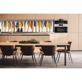 Obklad DIMEX | Dibond za kuchyňskou linku DBW-26060-005 | 260 x 60 cm | Dřevěné lžičky + Dibond deska za kuchyňskou linku DIMEX v rozměru 260 x 60 cm, motiv Dřevěné lžičky