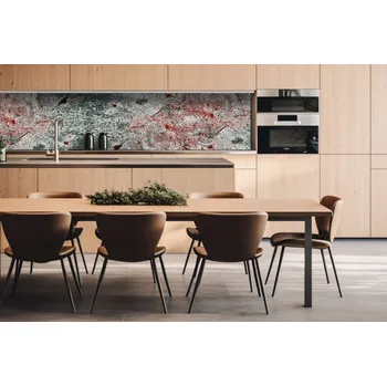 Obklad DIMEX | Dibond za kuchyňskou linku DBW-26060-262 | 260 x 60 cm | Starý plech + Dibond deska za kuchyňskou linku DIMEX v rozměru 260 x 60 cm, motiv Starý plech