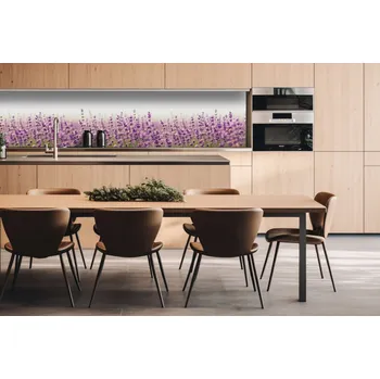 Obklad DIMEX | Dibond za kuchyňskou linku DBW-26060-125 | 260 x 60 cm | Levandulové pole + Dibond deska za kuchyňskou linku DIMEX v rozměru 260 x 60 cm, motiv Levandulové pole
