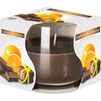 Svíčka Svíčka v skle ČOKOLÁDA-POMERANČ vonná 100g