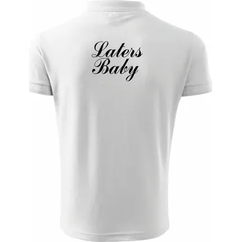 Pánská košile Laters baby - Polokošile pánská Pique Polo 203 - 4XL ( Bílá )