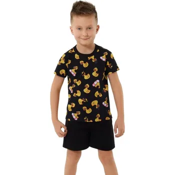 Chlapecké pyžamo Chlapecké krátké pyžamo Italian Fashion Anatre 122/128 Černá