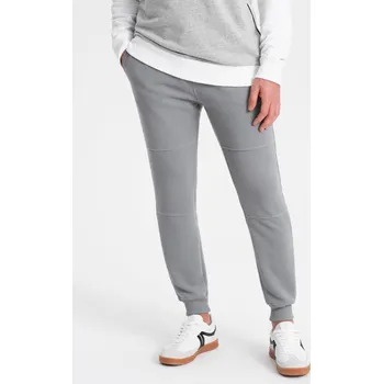 Pánská móda Pánské otomanské látkové tepláky V5 - ESPIR Barva: Šedá, Velikost: L