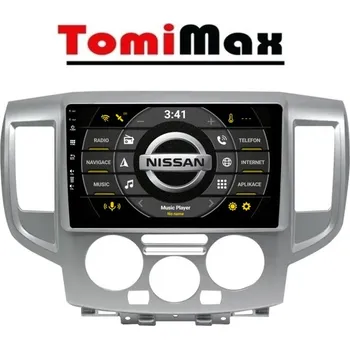 Autorádio TomiMax Nissan NV200 Android 14 autorádio s WIFI, GPS, USB, BT HW výbava: nedostupný - 2K 2000x1200px 8 Core 6GB+128GB - pouze disple D, Velikost obrazovky: Dotyková obrazovka: 9"