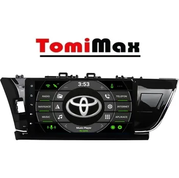 Autorádio TomiMax Toyota Corolla Android 14 autorádio s WIFI, GPS, USB, BT HW výbava: nedostupný - 2K 2000x1200px 8 Core 4GB+64GB - pouze displej D - Model auta: Toyota Corolla 2014-2016, Velikost obrazovky: Dotyková obrazovka: 10,1"