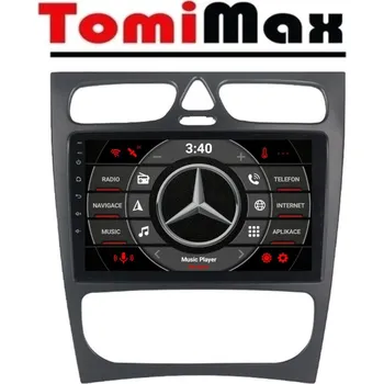 Autorádio TomiMax Mercedes W203 Android 14 autorádio s WIFI, GPS, USB, BT HW výbava: nedostupný - 2K 2000x1200px 8 Core 6GB+128GB - pouze disple D - Model auta: Mercedes C W203/W209, Velikost obrazovky: Dotyková obrazovka: 9"