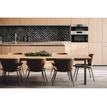 Obklad DIMEX | Dibond za kuchyňskou linku DBW-26060-068 | 260 x 60 cm | Kovová plošina + Dibond deska za kuchyňskou linku DIMEX v rozměru 260 x 60 cm, motiv Kovová plošina