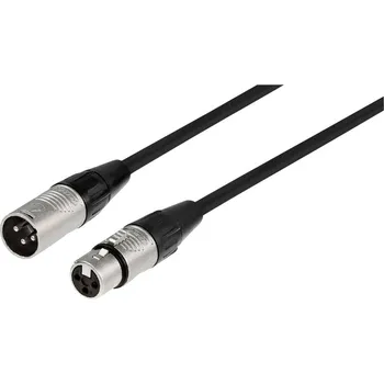 Elektrická zásuvka Monacor MECR-600/SW XLR kabel [1x XLR zástrčka - 1x XLR zásuvka] 6 m černá