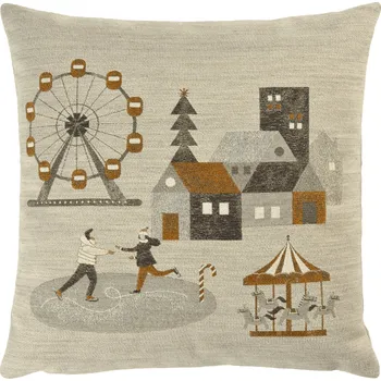 Povlak na dekorativní polštářek Povlak na polštář Market Square 50x50, kamenná 42 - Sander