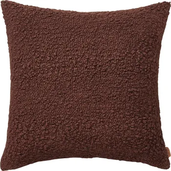 Polštář Ferm Living, Dekorativní polštář Moor 50 x 50 cm tmavě hnědý - Formadore