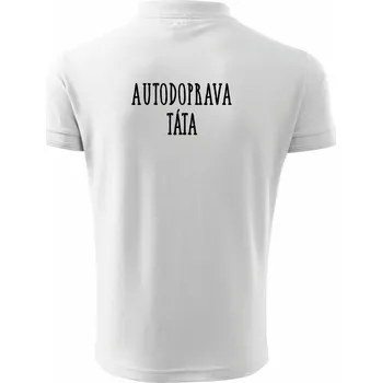 Pánská košile Autodoprava táta - Polokošile pánská Pique Polo 203 - 4XL ( Bílá )