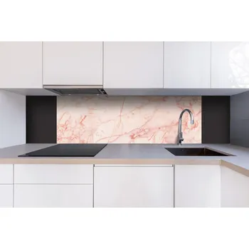 Obklad DIMEX | Dibond za kuchyňskou linku DBW-18060-157 | 180 x 60 cm | Růžový mramor + Dibond deska za kuchyňskou linku DIMEX v rozměru 180 x 60 cm, motiv Růžový mramor