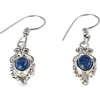 Náušnice Náušnice z německého stříbra Putrim - Lapis lazuli