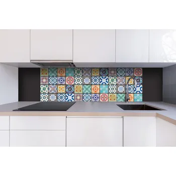Obklad DIMEX | Dibond za kuchyňskou linku DBW-18060-079 | 180 x 60 cm | Starobylé kachličky + Dibond deska za kuchyňskou linku DIMEX v rozměru 180 x 60 cm, motiv Starobylé kachličky