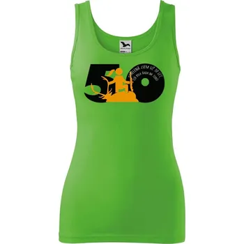 DOBRÝ TRIKO Dámské tílko s potiskem Jsem střelená 50 let Velikost: 2XL, Barva: Apple green