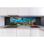 DIMEX | Dibond za kuchyňskou linku DBW-18060-092 | 180 x 60 cm | Ryby v oceánu + Dibond deska za kuchyňskou linku DIMEX v rozměru 180 x 60 cm, motiv Ryby v oceánu