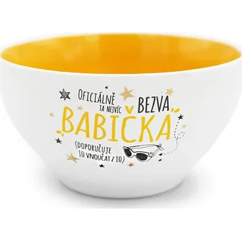Snídaňová miska Nejvíc bezva babička
