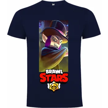 Chlapecké tričko Tričko Brawl Stars Mortis Wallpaper Barva: Námořnická modrá/Navy, Velikost: XXL