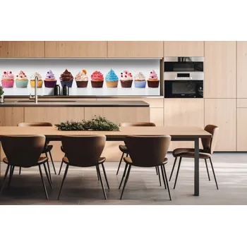 Obklad DIMEX | Dibond za kuchyňskou linku DBW-26060-232 | 260 x 60 cm | Cupcaky + Dibond deska za kuchyňskou linku DIMEX v rozměru 260 x 60 cm, motiv Cupcaky