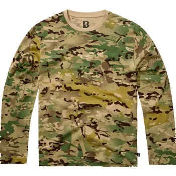 Pánské tričko Pánské triko Premium Longsleeve Shirt, Brandit, tactical camo, S