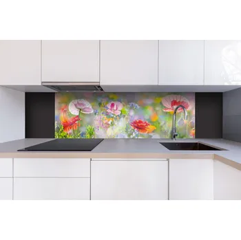 Obklad DIMEX | Dibond za kuchyňskou linku DBW-18060-199 | 180 x 60 cm | Letní barevná louka + Dibond deska za kuchyňskou linku DIMEX v rozměru 180 x 60 cm, motiv Letní barevná louka