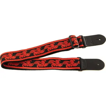Kytarový popruh Ovation Popruh pro kytaru Signature Nylon LeafRuby Red 3625