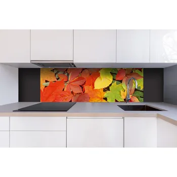 Obklad DIMEX | Dibond za kuchyňskou linku DBW-18060-027 | 180 x 60 cm | Listy + Dibond deska za kuchyňskou linku DIMEX v rozměru 180 x 60 cm, motiv Listy