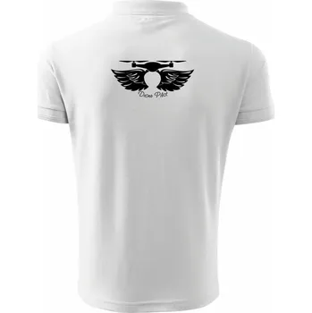 Pánská košile Dron pilot - Polokošile pánská Pique Polo 203 - 3XL ( Bílá )