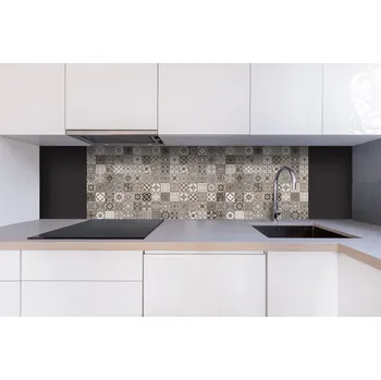 Obklad DIMEX | Dibond za kuchyňskou linku DBW-18060-242 | 180 x 60 cm | Vintage béžové kachličky + Dibond deska za kuchyňskou linku DIMEX v rozměru 180 x 60 cm, motiv Vintage béžové kachličky