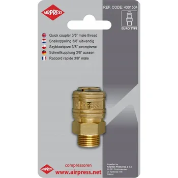 Příslušenství ke kompresoru RYCHLOSPOJKA VZDUCHU EURO VNITŘNÍ ZÁVIT 3/8' AIRPRESS