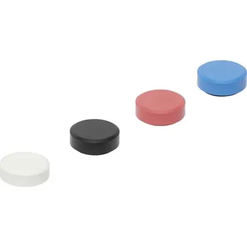 Dekorativní magnet Maul magnet MAULpro Recycling (Ø x v) 29 mm x 11 mm kulatý barevně tříděná , bílá, červená, modrá, černá 20 ks 6177399