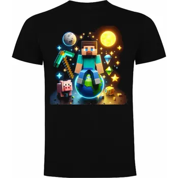 Tričko Minecraft Spice Barva: černá, Velikost: 146/152 - 11/12