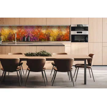 Obklad DIMEX | Dibond za kuchyňskou linku DBW-26060-211 | 260 x 60 cm | Barevné květinové pozadí + Dibond deska za kuchyňskou linku DIMEX v rozměru 260 x 60 cm, motiv Barevné květinové pozadí