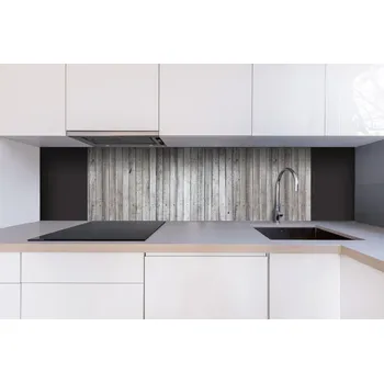 Obklad DIMEX | Dibond za kuchyňskou linku DBW-18060-291 | 180 x 60 cm | Stará vybledlá prkna + Dibond deska za kuchyňskou linku DIMEX v rozměru 180 x 60 cm, motiv Stará vybledlá prkna
