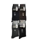 Wik SOLI 001-4 hnědé pánské ponožky angora vlna Barva: hnědá, Velikost: 43-46