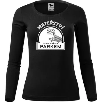 Dámské tričko DOBRÝ TRIKO Dámské bavlněné triko Mateřství Velikost: 3XL, Barva: Černá