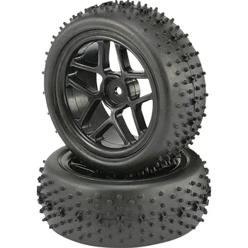 RC náhradní díl Reely 1:10 Buggy kompletní kola Spike 5 dvojitých paprsků černá 2 ks