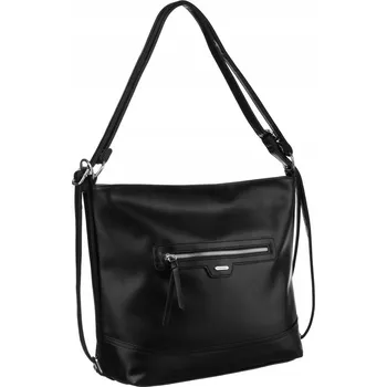 Kabelka Prostorná dámská kabelka z ekologické kůže Barva: Černá